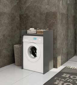 Wasmachine Kast / Wasmachine Ombouw / Wasmachine Meubel FIN / Grafietgrijs / AKORD Furniture Factory / 64 x 98 x 50 cm — thumbnail 4