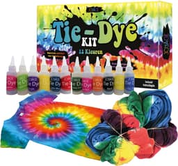 Joyage Tie Dye Kit Verf - 12 kleuren - Tie dye verf poeder - Tie dye set kinderen knutselset Textielverf wasmachine - Batik Verf set Wasmachinetextielverf Tye Dye set Meisjes speelgoed 5 jaar 6 jaar 7 jaar 8 jaar Sinterklaas cadeau verjaardagsfeestje — thumbnail 1