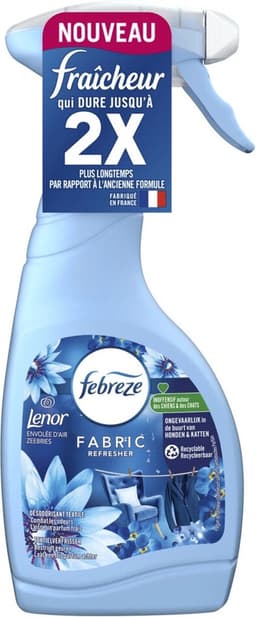 Febreze Textielverfrisser Spray - Sea Breeze - Langdurige Frisse Geur - Lenor Collectie - 500ml - Bulkverpakking - 5 stuks — thumbnail 2