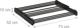 droogrek inklapbaar - tot 25 kg - 105x73x37 cm - staand - zwart — thumbnail 5