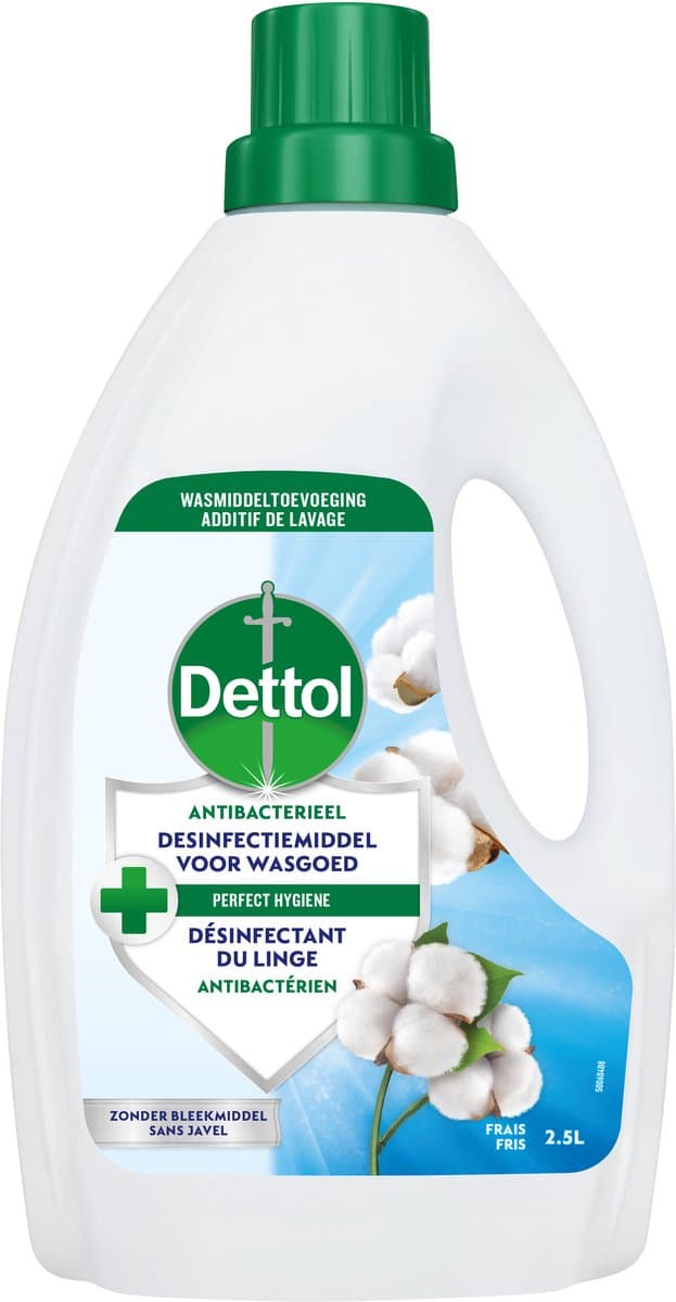 Dettol Antibacterieel Desinfectiemiddel voor wasgoed - Fris - Wastoevoeging - 2,5L — afbeelding 1