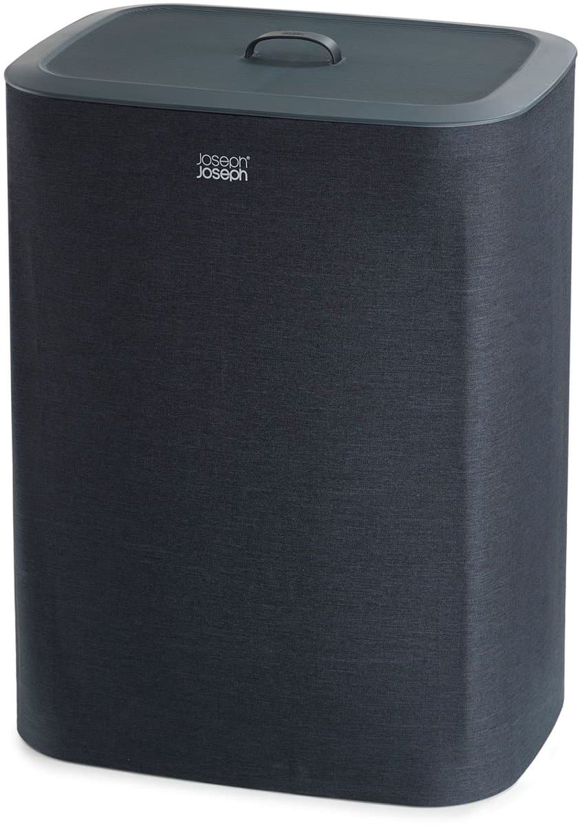 Joseph Joseph Tota Wasmand - 2 Compartimenten – Was Sorteren – 90 Liter - Zwart — afbeelding 1