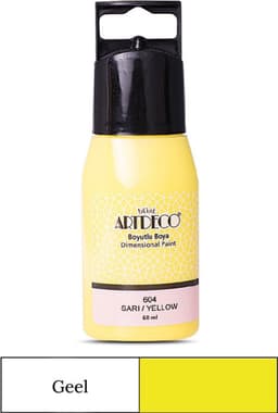 Artdeco 3D Dimensionale Verf Set – 2x50 ml – Geel & Bruin – Geschikt voor Stof, Glas, Keramiek, Karton, Metaal, Papier & Steen – 3D Liner Textuur- en Reliëfschilderen Dimensional Paint — thumbnail 2