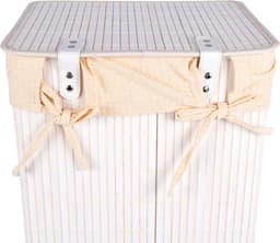 Multifunctionele Bamboe Wasmand 37L en Opbergmand Set- Assortiment | Ideaal voor Wassen, en Speelgoedopslag | Organiseren – Kinderkamer / Babykamer / Badkamer — thumbnail 4