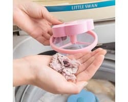 Narimano® Pluisfilterzak voor wasmachine, herbruikbaar, drijvende mesh-tas, bloemenvorm, draagbaar, pluizenvange