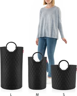 Reisenthel Loophome M Opbergmand - Wasmand - 30 L - Frame Rhombus Zwart — thumbnail 2