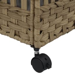 vidaXL - Wasmand - op - wielen - 66x35x60 - cm - rattan — thumbnail 4
