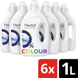 Neutral Vloeibaar Wasmiddel Parfumvrij Kleur - 6 x 20 wasbeurten - Voordeelverpakking — thumbnail 1