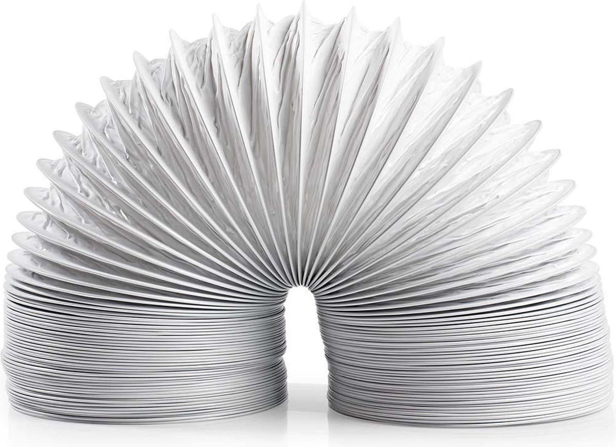 Nedis PVC Luchtafvoerslang - 127 mm - 6.00 m - Geschikt voor: Luchtventilatie / Wasdrogers - Wit — afbeelding 1