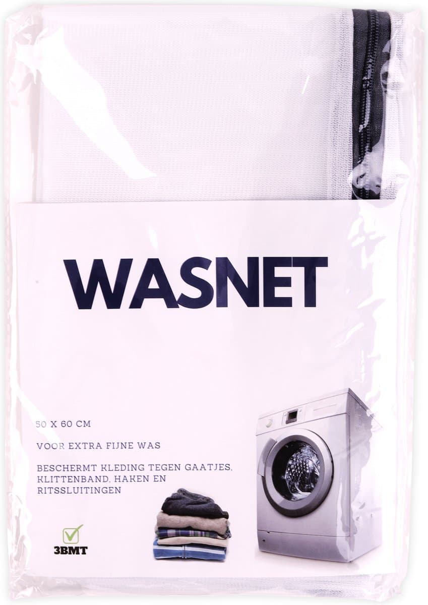 3BMT Wasnet Voor Wasgoed - Waszakje Voor Fijne Was - 50 x 60 cm — afbeelding 1