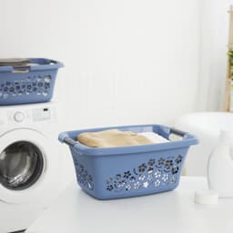 Wasmand 25L met bloemenprint - Markless — thumbnail 3