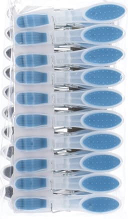 Soft grip wasknijpers - 40x - kunststof - transparant - 8 cm — thumbnail 5