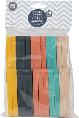 Urban Living Jumbo Grip wasknijpers - 24x - kunststof - 9 cm — thumbnail 2