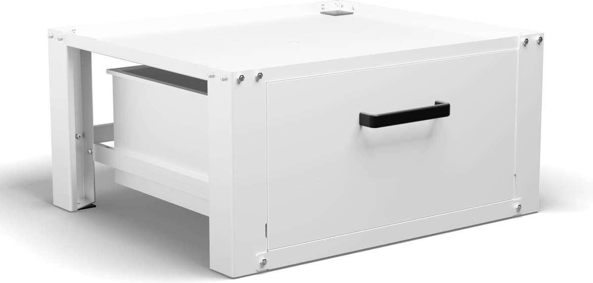 Bodo® - Wasmachine Verhoger - Kast - Ombouw met Lade - Wit - 63x54x31cm — afbeelding 1