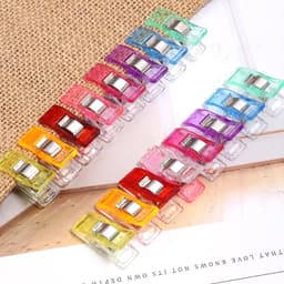 WiseGoods Premium Wonder Clips - Magic Clip - Hobby Accessoires - Naaien - DIY - Klem - Klemmen - Knijper - Hobby Tools - 40stk — thumbnail 5