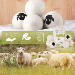 Eco Droogballen voor Droogtrommel - Natuurlijke Schapenwol Wasverzachter voor Duurzame Droogresultaten — thumbnail 3