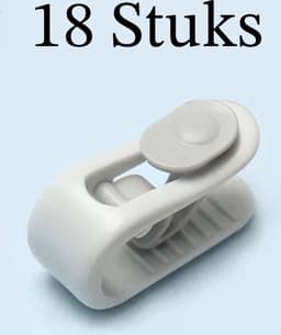 Dekbedclips - Dekbed Klemmen - Dekbed Clips - 18 STUKS - Knijpers - Laken - Deken - Groen — thumbnail 1