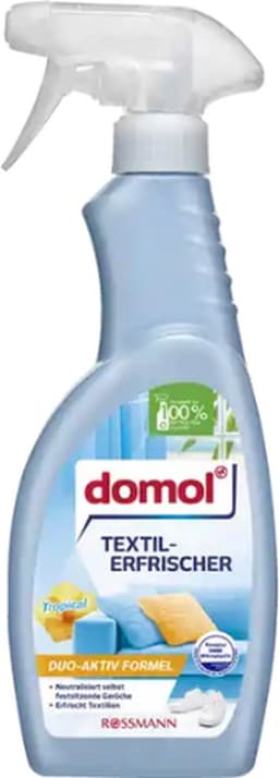 Domol Textielverfrisser Spray - Tropical - VOORDEELVERPAKKING | 6x 500ml | Verwijdert nare geuren — thumbnail 2