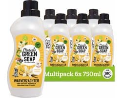 Marcel's Green Soap Wasverzachter - Vanille & Katoen - 6 x 750ml - 180 wasbeurten
