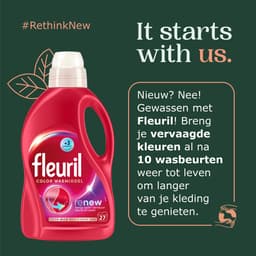 Fleuril Renew Bloesem Vloeibaar Wasmiddel - Gekleurde Was - Kleurbehoud - Vezelvernieuwing - Bloemige Geur – Grootverpakking – 51 Wasbeurten — thumbnail 3