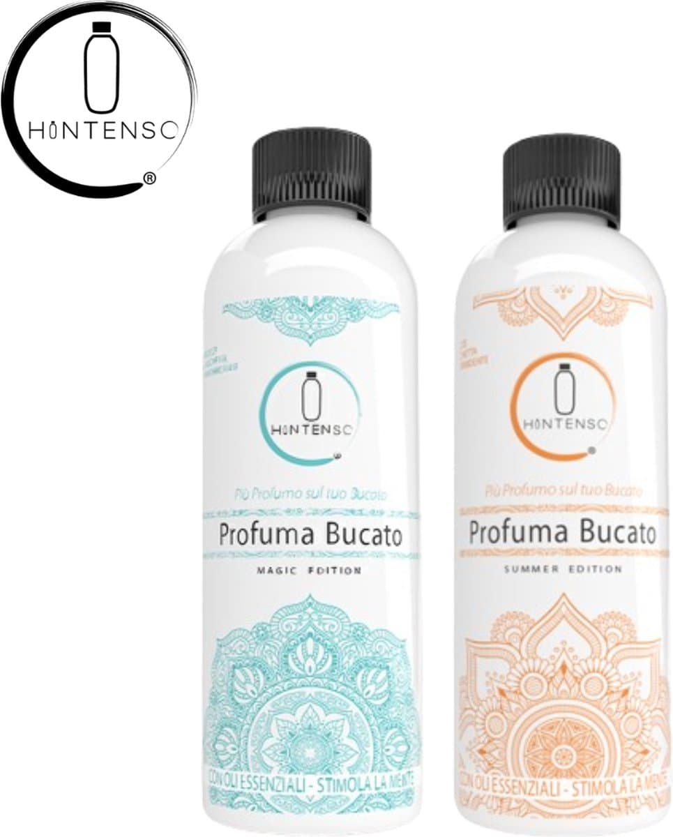 Wasparfum Hintenso Turquoise Magic Edition 500 ml + Wasparfum Hintenso Summer 500ml - Proefpakket - 140 Wasbeurten - Frisse was - Inclusief 1 gratis tester - Heerlijke geur - Textielverfrisser – Wasverzachter – Bloemen - Wasparfum - Wasmachine — afbeelding 1