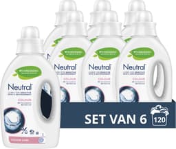Neutral Vloeibaar Wasmiddel - Kleur - Parfumvrij - 6 flessen - 120 Wasbeurten - Voordeelverpakking — thumbnail 1