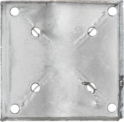 vidaXL - Grondpinnen - 6 - st - 14x14x91 - cm - gegalvaniseerd - staal - zilverkleurig — thumbnail 2