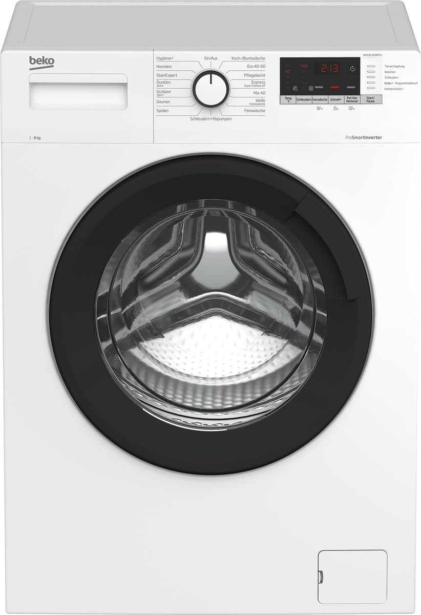Beko WML81434NPS1 wasmachine Voorlader 8 kg 1400 RPM Wit — afbeelding 1