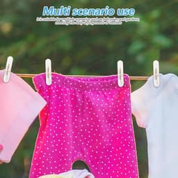 Droogset Voor Buitenkleding Draagbare Waslijn Voor Buiten Balkon Droogrek Voor Kleding Zware Wasstok Draagbare Drooglijn Zware Drooglijn Waslijntouw Zilver — thumbnail 2