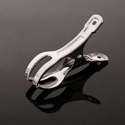 Wasknijpers Strandhanddoek - Kledingclips - Handdoeken Vastzetten - Roestvrij Staal - 10 Stuks - Zilver — thumbnail 5