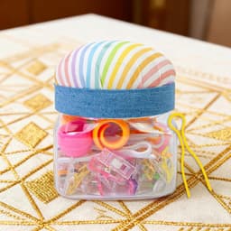 Naaiclip Set - Knutsel Clips - Georganiseerd Knutselen - Met Speldenkussenpot - 76 Delen - Multicolor — thumbnail 3