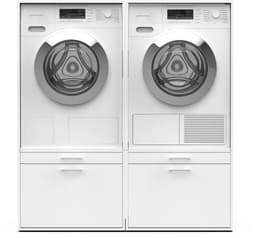 Washcab® Wasmachine Kast - Wasmachine Verhoger - Wasmachine Ombouw - Wit - Duo Set Low 1 - 120kg draagkracht - 5 jaar garantie — thumbnail 1