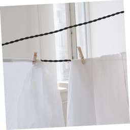 Uitschuifbare Waslijn - Reis Waslijn Kledinglijn - Kleding Drogen - Met Haken Zuignappen - 492 cm - Zwart — thumbnail 2