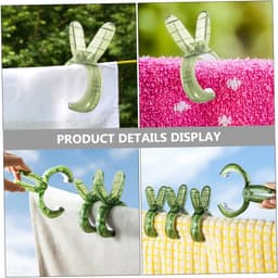 Grote Wasknijpers - Strandlaken Houder - Kleding Ophangen - Winddicht Ontwerp - 12 cm - Groen — thumbnail 5