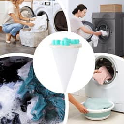 Wasmachine Haarvanger - Pluisvanger - Kleding Reinigen - Fijn Gaas Ontwerp - 3 x 10 cm - Groen — thumbnail 2