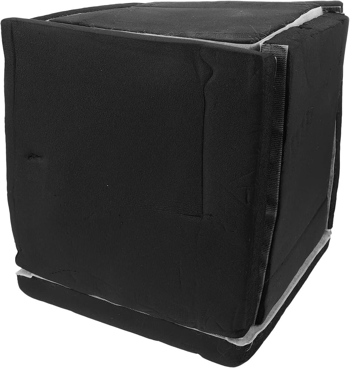 Geluidsdichte Box - Isolatiehoes Trillingen - Pompen Dempen - Speciale Isolatie - 28x28x25 cm - Zwart — afbeelding 1