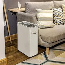 Opvouwbare wasmand met wielen - Smal design, 44 liter, ruimtebesparend — thumbnail 3