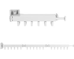 Wasophoogte® Wanddroogrek - Droogrek Inklapbaar - Wasrek Inklapbaar - Wasrek Hangend - 18 kledinghaken
