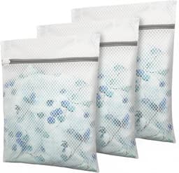Set van 3 waszakken met grove maas – Maat L – 40 x 50 cm – Beschermende netzakken voor machinewas – Ideaal voor truien, lingerie, donsjassen en kleding – Geschikt voor ondergoed, sokken en delicate was — thumbnail 1