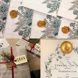 Octagonale Gouden Wasbolletjes voor Cadeauverpakking, Trouwaankondigingen en Gepersonaliseerde Enveloppen - 400 Stuks — thumbnail 5