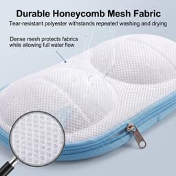 BH Waszakje - Wasnet - TENZHVXI® - 3 stuks - Automatische Vergrendeling Rits - Honeycomb Bescherming Net - 33x18.5cm Polyester - 3 Stuks - Voor Lingerie Kousen En Reizen — thumbnail 5