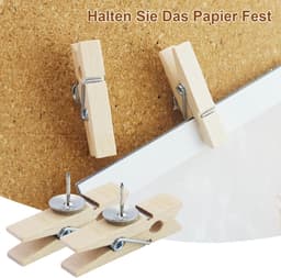 Dailygoods- Houten Knijpers 110 Stuks - Duurzaam - Houten Klemmen - Mini Knijpers - Herbruikbaar - Eenvoudig te Bevestigen - Wasknijpers — thumbnail 2