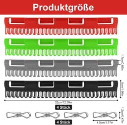 Dailygoods- Sokkenhouder Lichtgewicht - Sokkenbeugel - Sokkenstandaard - Kunststof - 4 Stuks - Robuust en Duurzaam — thumbnail 3