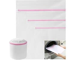 Dailygoods- Waszak Groot - Waszak Schoenen - Waszak Beha - Waszakken voor Wasgoed - Wasnet - 3 Stuks 30x40/40x50/50x60 cm