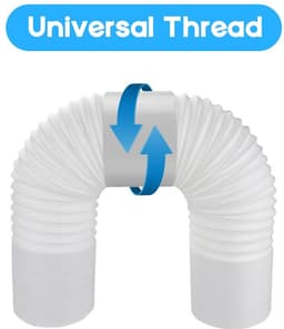 Dailygoods - Afvoerslang Adapter - Flexibele PVC Slangverbinder - 150mm - Air Conditioning - Voor luchtbehandeling - Geschikt voor diverse toepassinge... — thumbnail 4