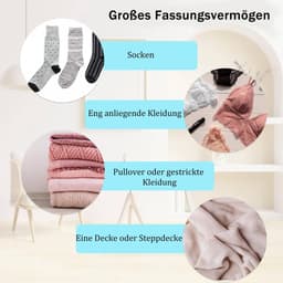 Dailygoods- Waszak Grote Capaciteit - Waszakken 30 cm x 40 cm / 60 cm x 80 cm - Opvouwbare Wasmand - Vuile Was Verzamelen - Reisaccessoire - Organiseren — thumbnail 5