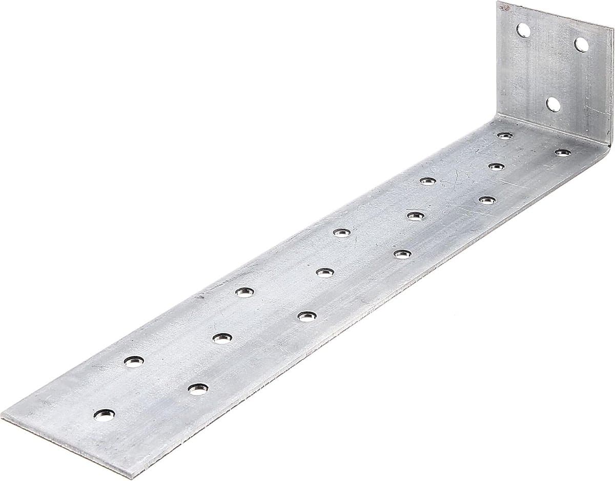 Betonanker Platstaal - Versteviging Constructie - Fundering Verstevigen - Sendzimir Verzinkt - 205 mm - Staal — afbeelding 1
