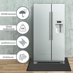 Lekbak/Vloerbeschermer 60x60 cm voor Wasmachine, Koelkast en Vrieskast - Waterdichte Siliconen Mat — thumbnail 2
