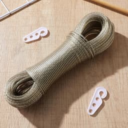 Gecoate Waslijn - Stalen Kern Touw - Buiten Droge Kleding - Antislip Ontwerp - 50 Meter - Transparant — thumbnail 5
