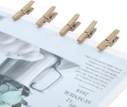 Mini Wasknijpers - Kleine Clips - Foto's Ophangen - Natuurlijk Hout - 300 Stuks - Houtkleur — thumbnail 4
